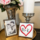 Valentine Heart Initial Sign