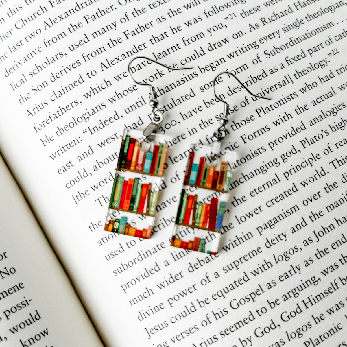 Bookshelf Earrings – Lemondrop Designs