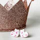 Cookie Heart Dangle Earrings Valentine's Day