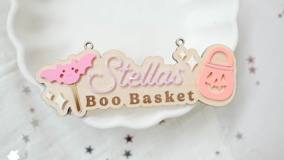 Halloween Boo Basket Tag