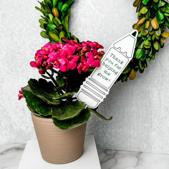 Teacher Appreciation Plant Tags/Markers for Gifts | End of School Year Gift