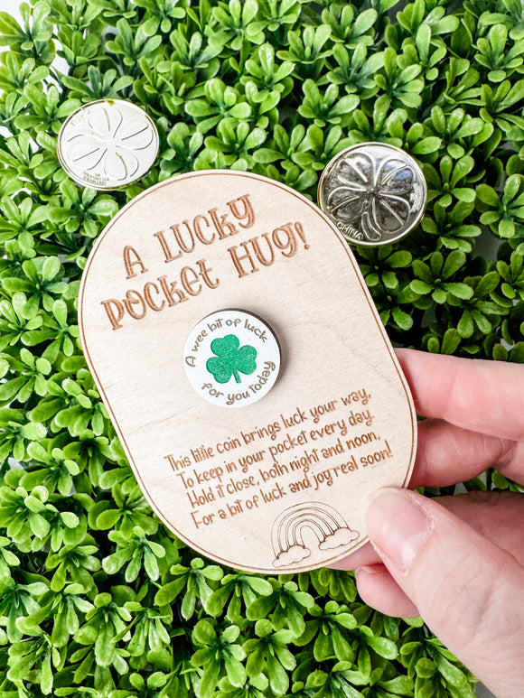 Lucky Shamrock Pocket Hug