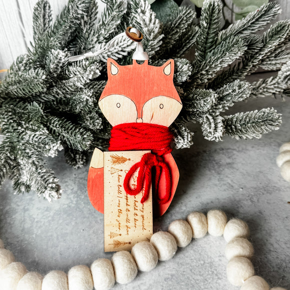 “Watch Me Grow” Measuring Ornament – Woodland Collection