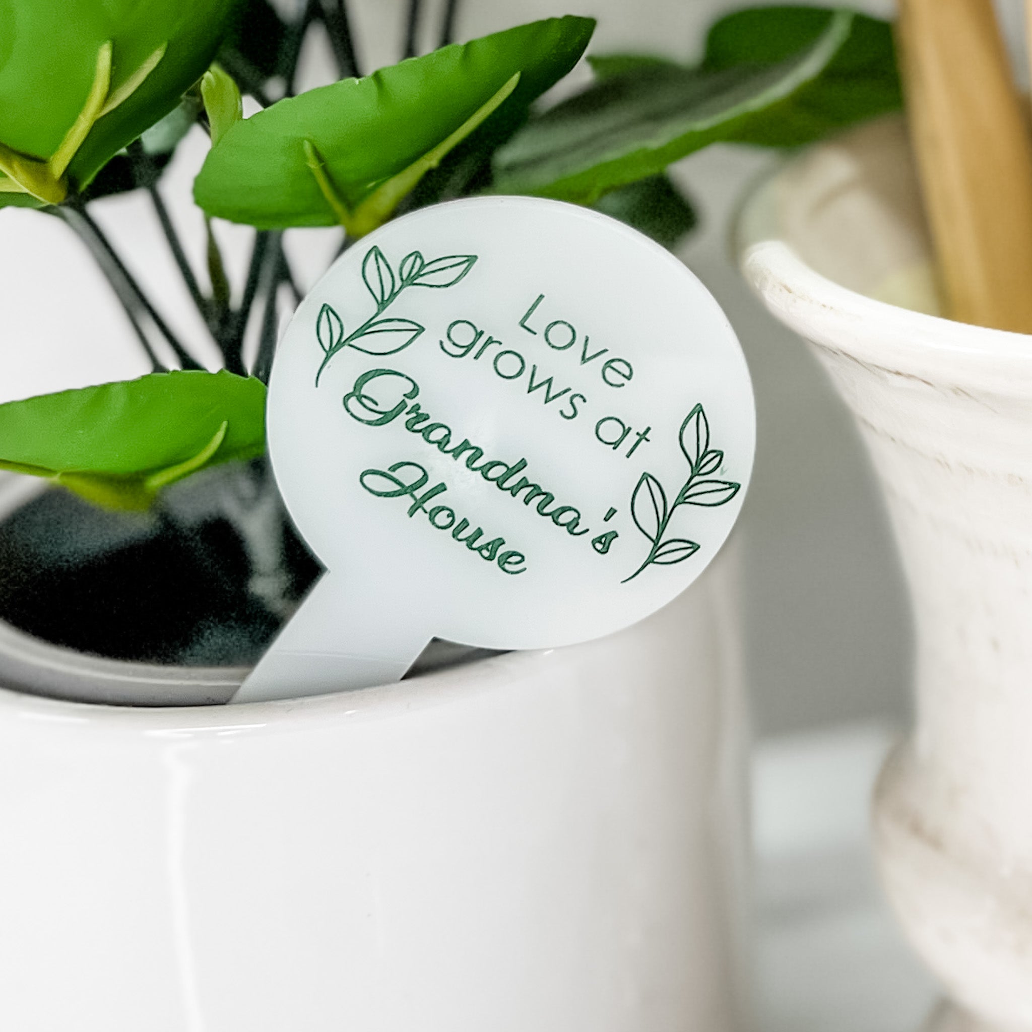 plant pot tags Mother and Grandmother Plant Tags/Markers for Gifts