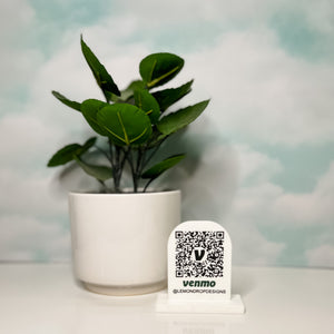 Venmo Mini QR Code Sign