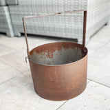 Rustic metal bucket