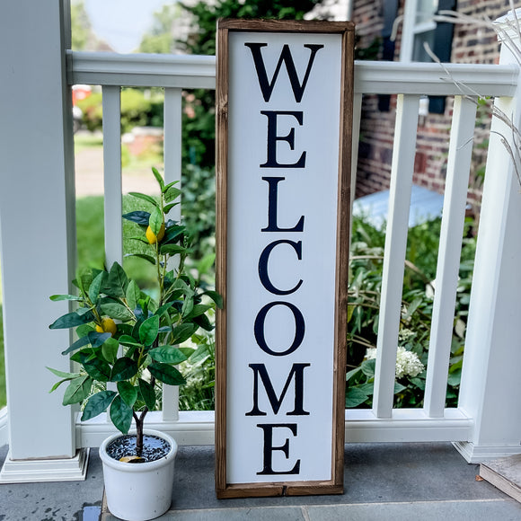 Welcome Sign, Framed